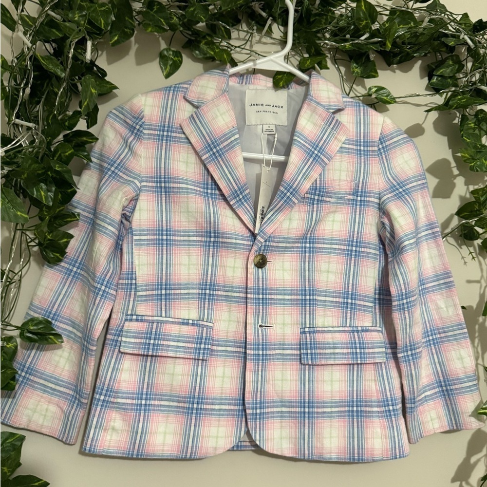 Kids Plaid Jacket - Pink and Blue ♥️NWT♥️